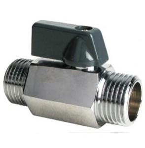 Кран шаровый  1/2,  MINI  Нр-Нр, флажок Aqualink