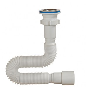 Сифон Гибкая труба 1 1/2*40/50 L140мм реш.70мм