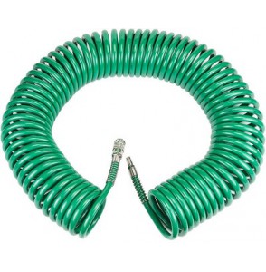 Шланг спиральный воздушный  5м с б/съёмными соед. 6*8 (зеленый)