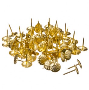 Гвозди декоративные усиленные, 100 гр золото